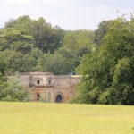 Grand Bridge over Blenheim Palace Park's Great Lake