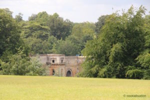 Grand Bridge over Blenheim Palace Park's Great Lake