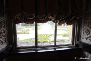 View of Upper Water Terrace from inside Blenheim Palace