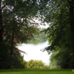 View opposite Temple of Diana at Blenheim Palace Park