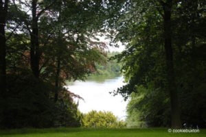 View opposite Temple of Diana at Blenheim Palace Park