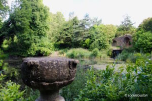 Ruins and cascade at Stowe