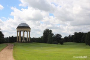 Golf course view of Stowe Garden's Rotunda