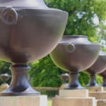 Stowe House Urns on south side
