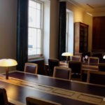 Stowe School's library reading room