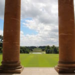 Corinthian Arch viewed through Stowe's front pillars